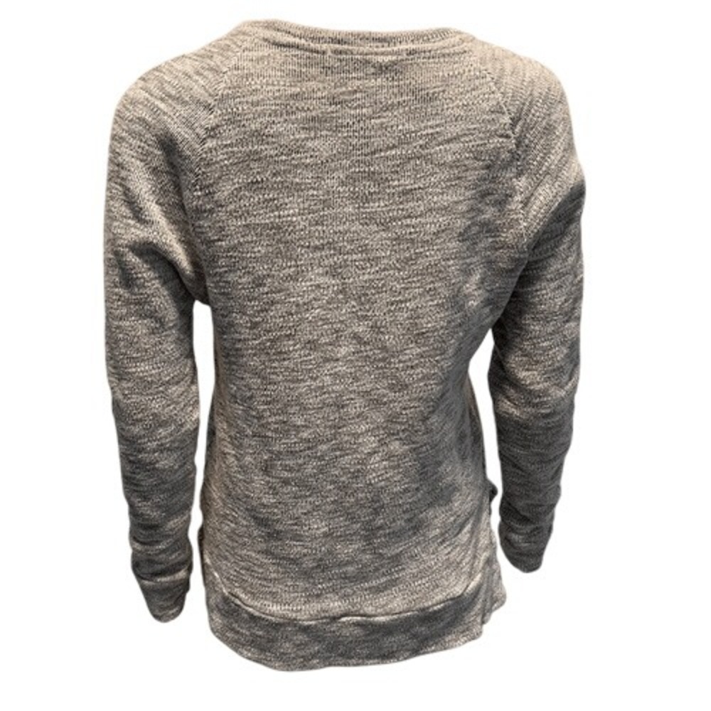 Stateside Grey Textured Supima Cotton Pullover Sweatshirt Size S - Picture 5 of 8